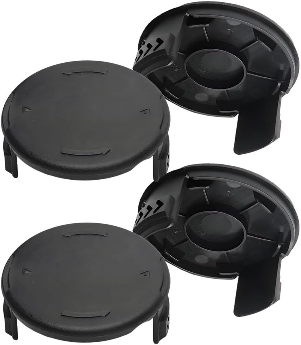 Compatibel met Bosch Art 23 SL 26 SL, 4 stuks spoeldeksel (zwarte reservespoel voor grastrimmer