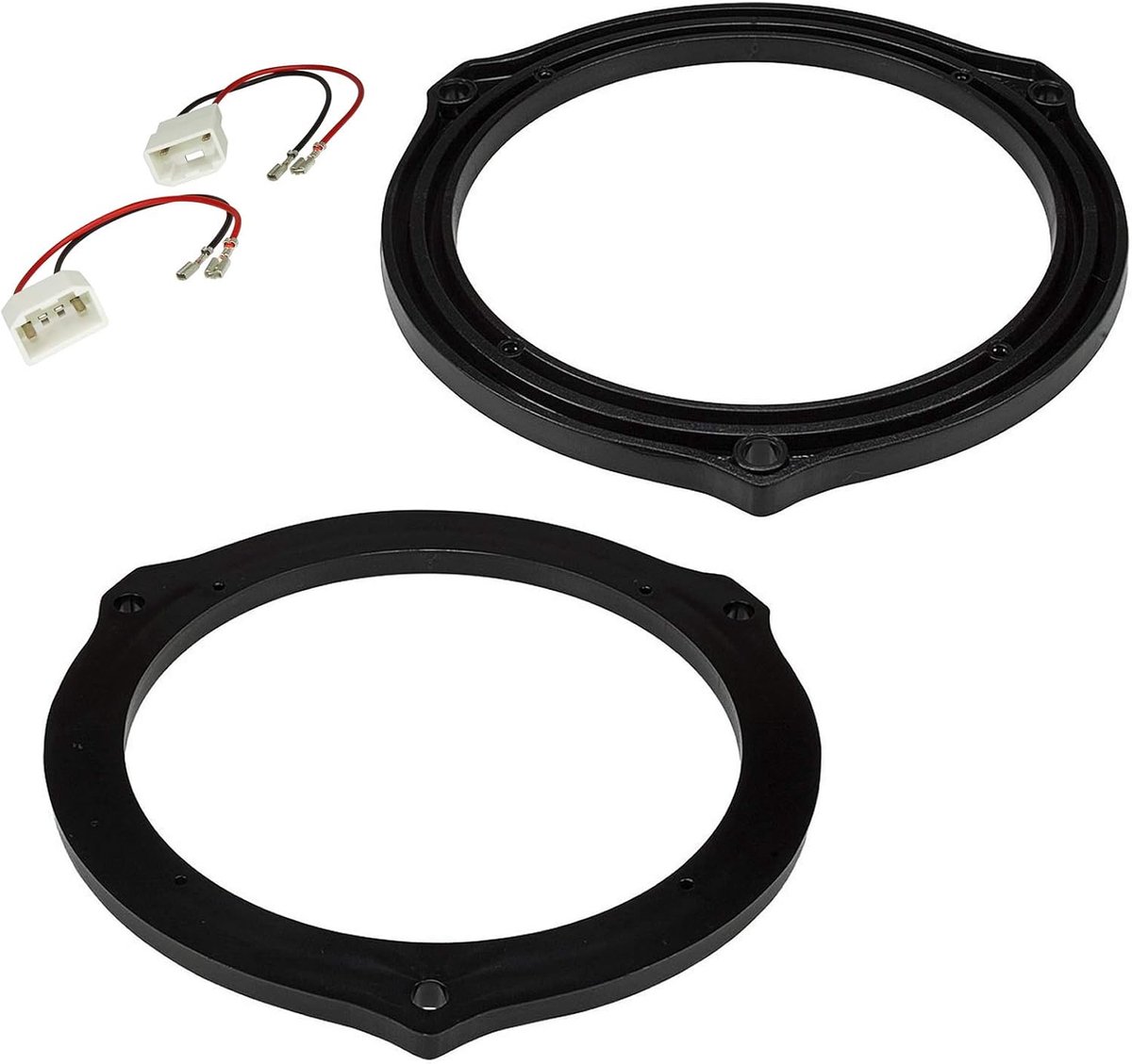 montageset voor luidsprekers, 165 mm, met kabeladapters, compatibel met Ford Focus/Fiesta/Kuga/Mondeo/Galaxy/S-Max