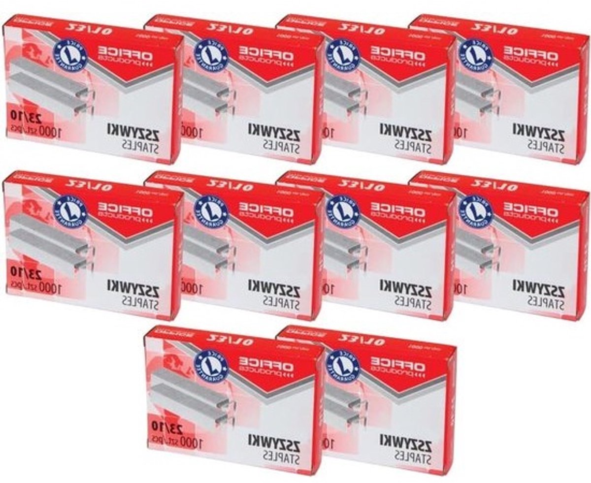 Grote Set nietjes 23/10 Zilver - 10.000 Stuks voor nietmachine, ideaal voor papier tot 70 Vel