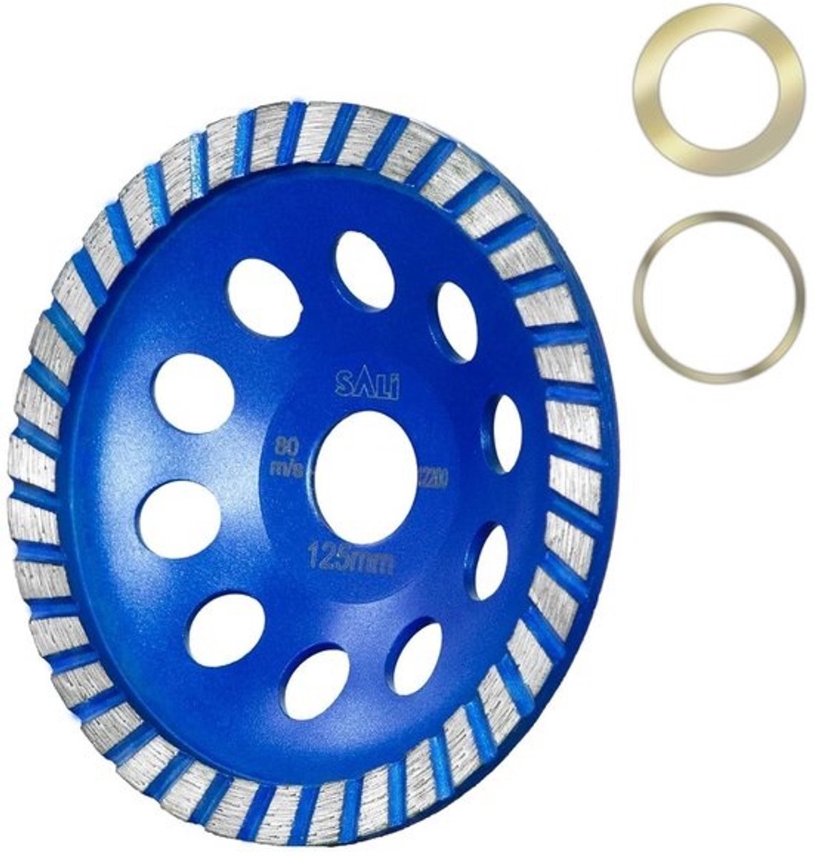 Diamant Betonslijpschijf 5 Inch Turbo Slijpkracht voor Beton en Steen