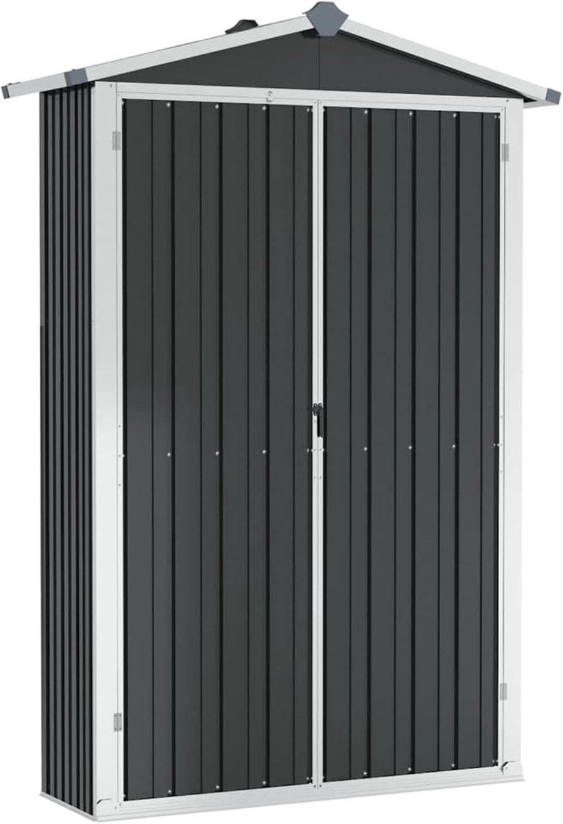 Schuren Bladhuis Tuingereedschap Antraciet 107,5 x 46 x 183 cm, van gegalvaniseerd staal