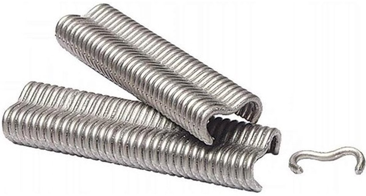 Nietjes - Klemmen Heftips - Bevestigen Materialen - U-vormig - 1000 stuks - Zilverkleurig