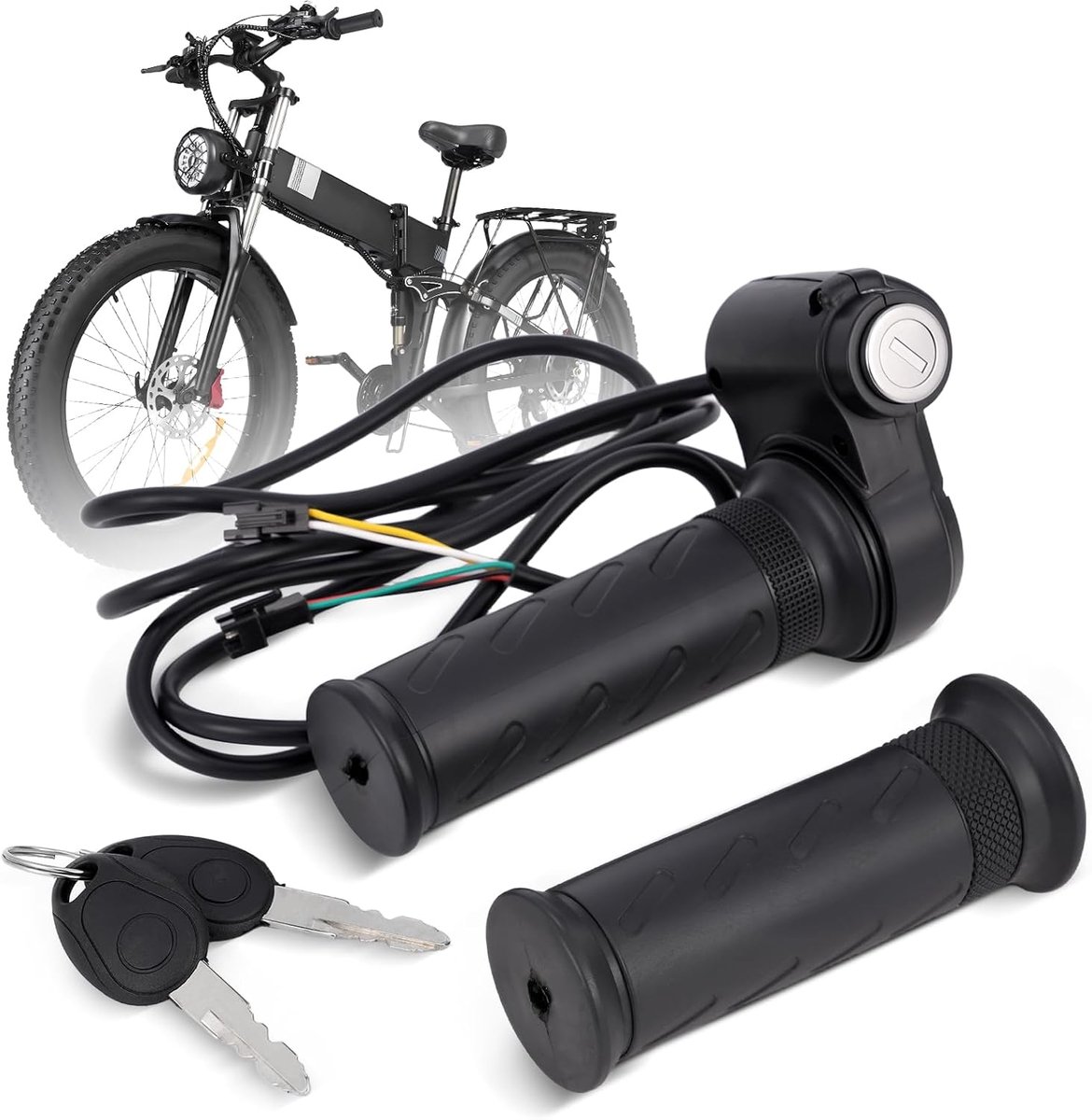 Twist Throttle Grip Met Sleutels voor Ridstar Q20 Elektrische Fiets