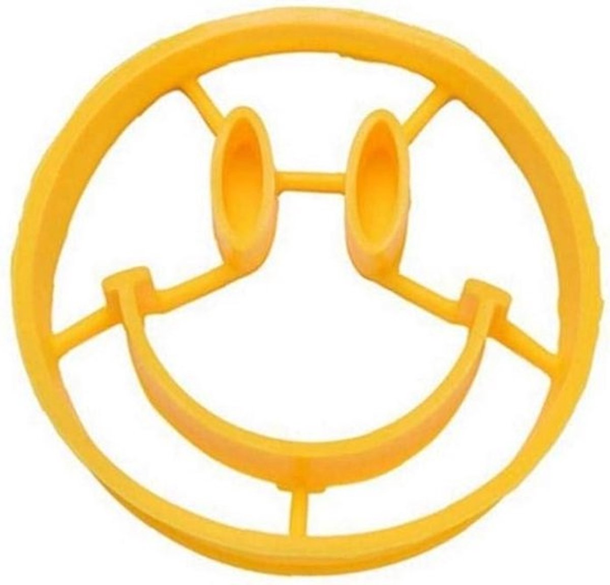 Omelet Vorm - Eierpan Vorm - Ontbijt Maken - Vrolijk Smiley Design - Siliconen Materiaal - Geel