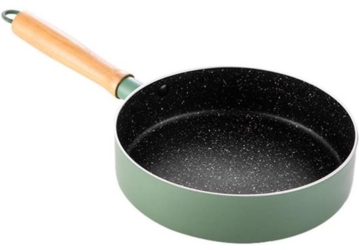 Wok Pan - Roerbakpan - Veelzijdig Koken - Anti-verbranding Handvat - 20CM - Metaal