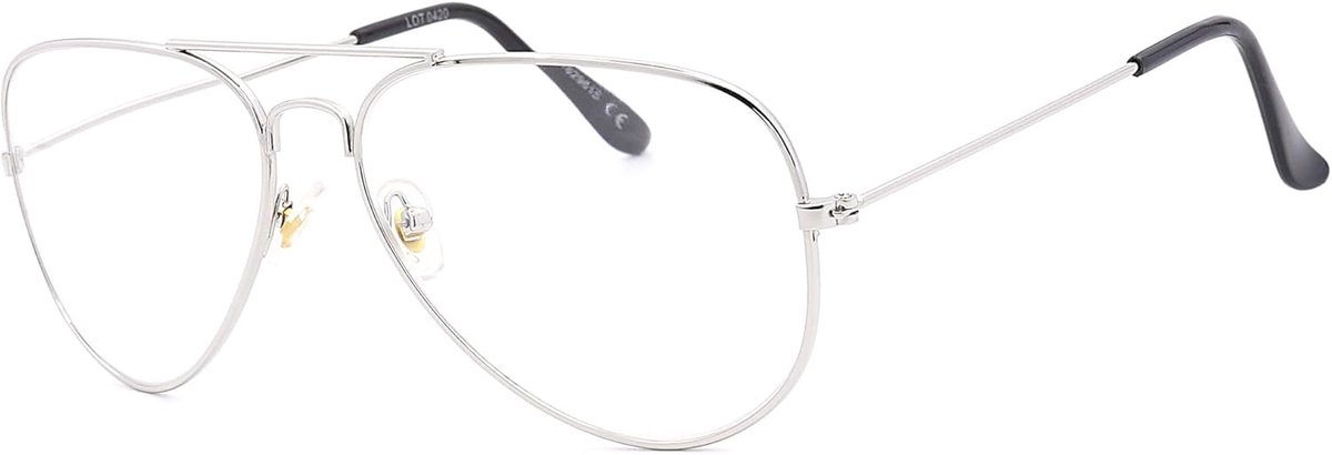 VISION Unisex's Pilot 100% gloednieuw, Nv8132 Zilver, Nv8132 Zilver