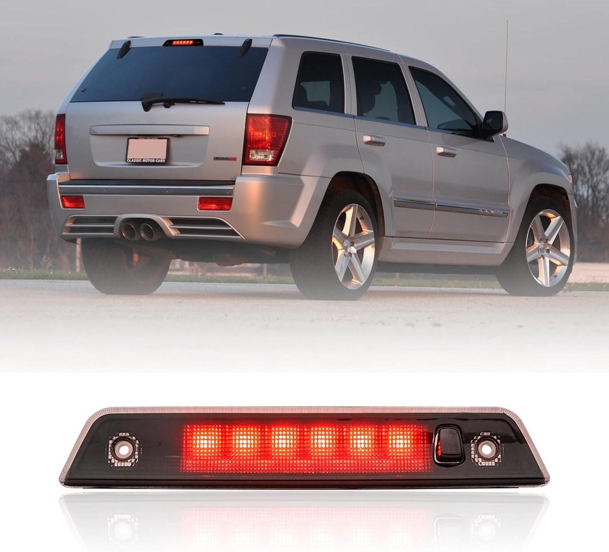 1 st LED Hoge Niveau 3e Remlicht Compatibel met 2005-2010 J.eep Grand Cherokee WH CHMSL Achter Center Hoge Mount Derde Stop Licht