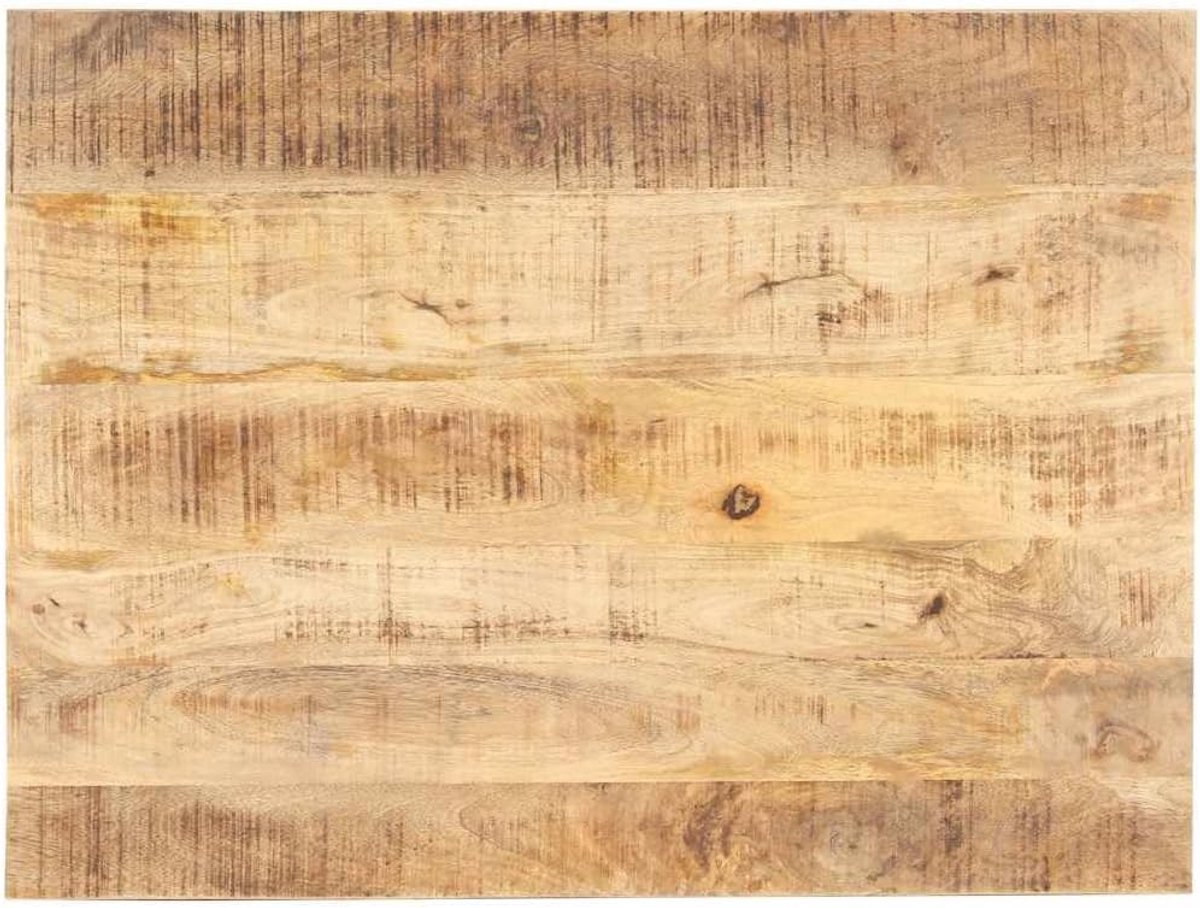 Vervangend tafelblad, vervangingsplaat voor tafel, houten tafelblad, eettafel, bureau, geschikt voor restaurant, café, hotel, eetkamer, massief hout, mango, 15-16 mm, 70 x 60 cm