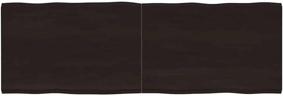 Eettafelblad, vervangingsplaat voor tafel, houten tafelblad, geschikt voor restaurant, hotel, café, eetkamer, 180 x 60 x (2-4) cm, massief hout, behandeld boomrand