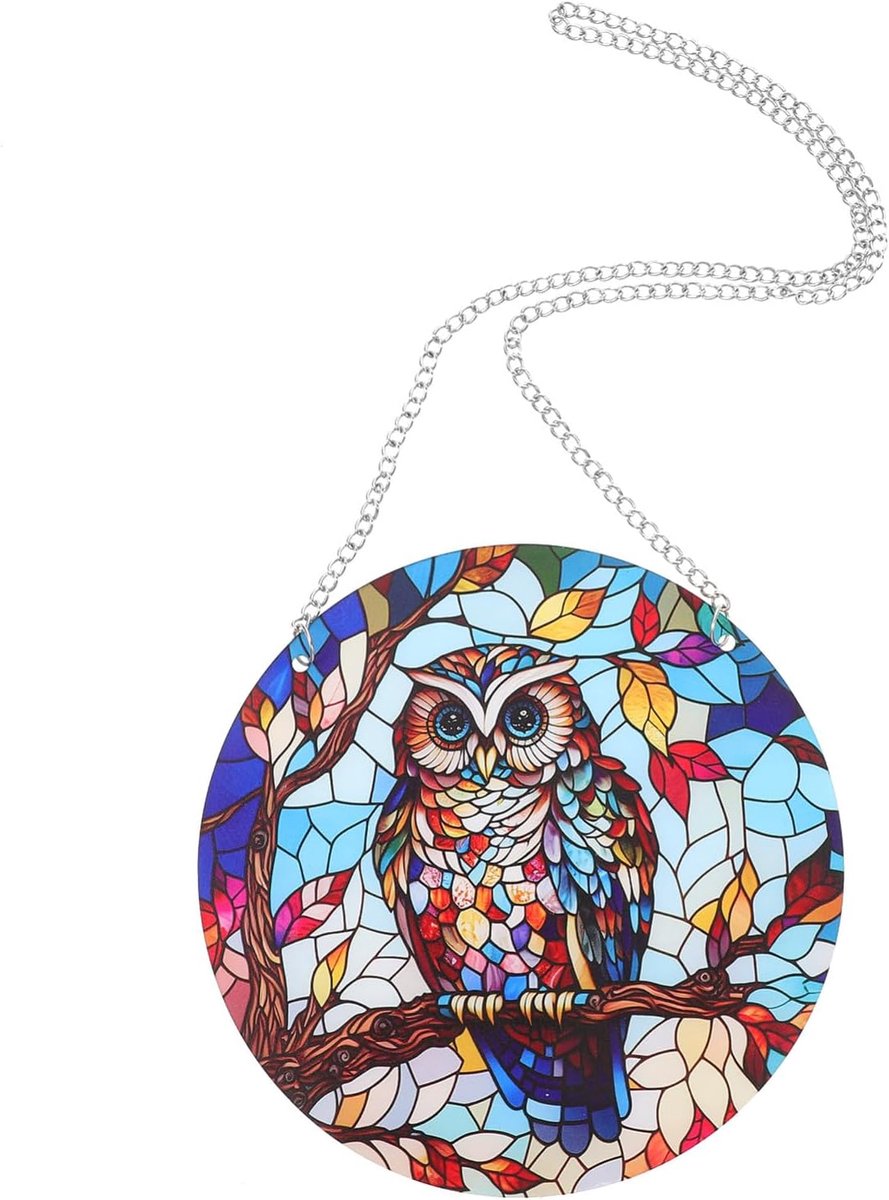 Retro Uil Hangdecoratie Uil Ornament voor Raamdecoratie Vintage Stijl Hangend Versiering voor Feesten Thuisdecoratie