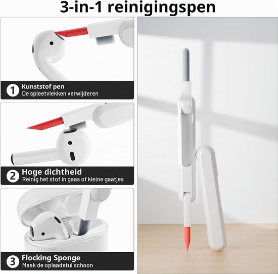 Hoes voor AirPods 5 & AirPods 4 met reinigingsset, zwart — afbeelding 2