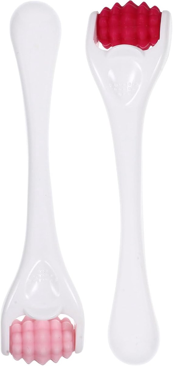 2 Stuks Silicone Gezichtsroller Herbruikbare Massage Roller voor Gezicht Mini Gezichtsmassage Tool voor Effectieve Absorptie van Crème Geschikt Huidtypes