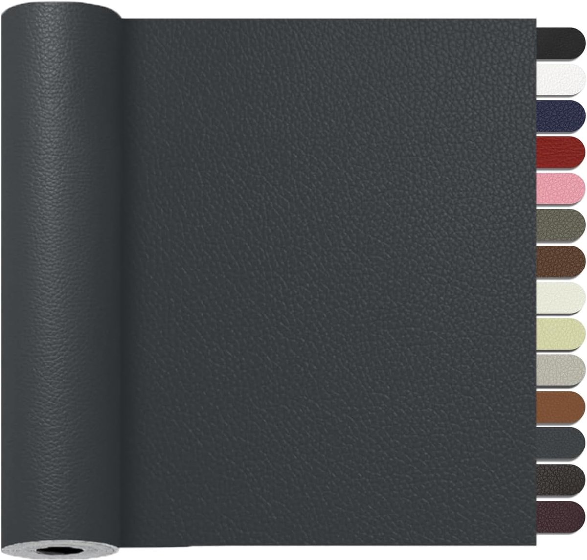 Reparatieset, 60 x 120cm Kunstleer Zelfklevend, Lederen PatchesKunstleer Reparatie Kit Voor Sofa, Autostoel, Meubels, Handtassen, Jassen, Stoelen.(Donker Grijs)