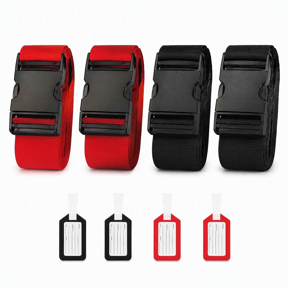 Kofferriemen, 4 stuks
