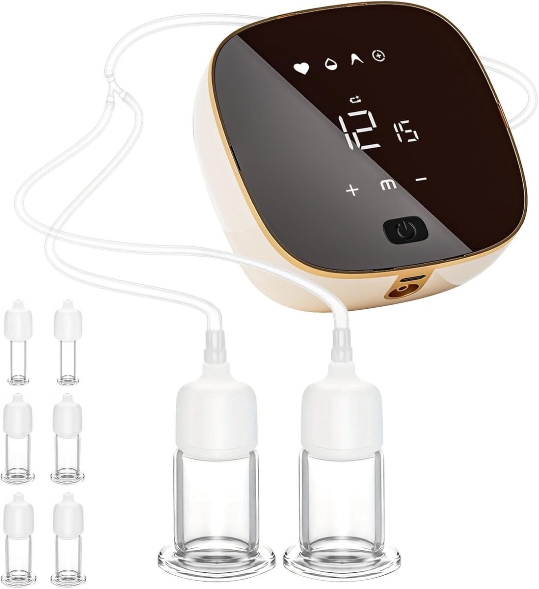 3-in-1 Gua Sha massageapparaat met elektrische zuignappen voor gezicht, 6 stuks, rimpelvermindering, huidverzorging en anti-aging behandeling