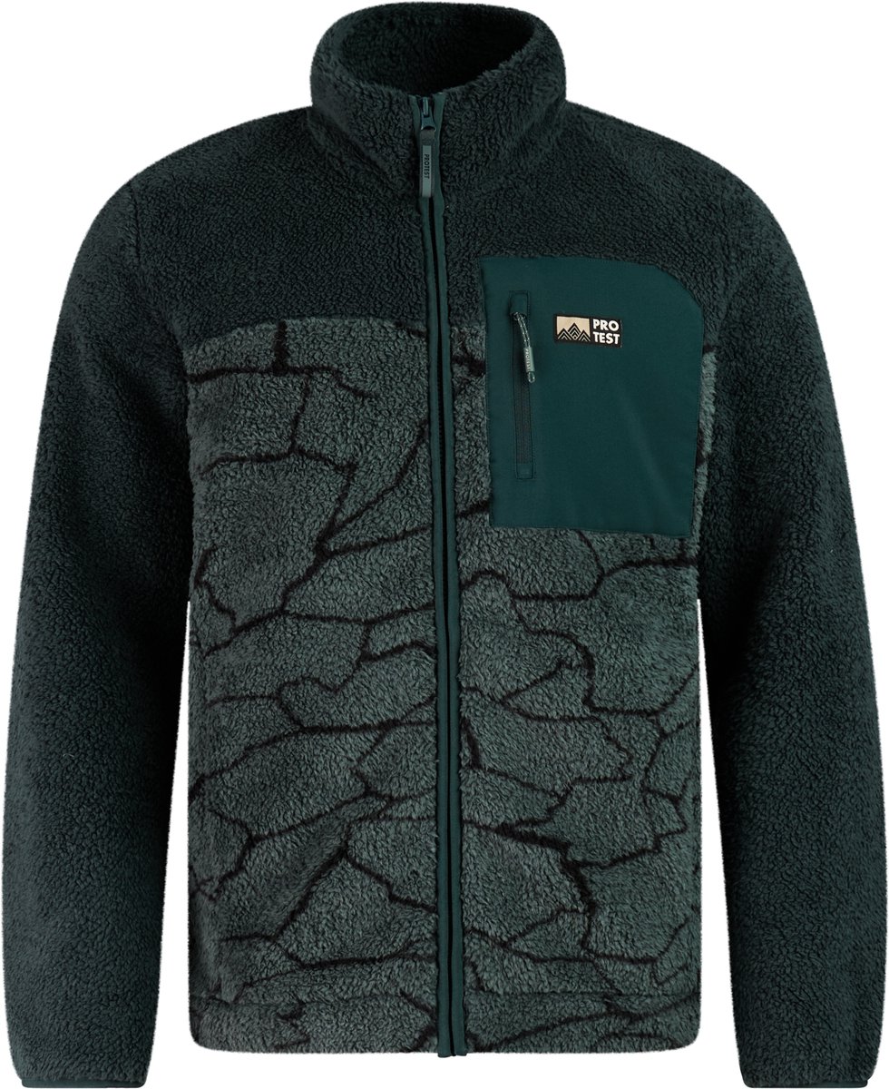 Protest PRTLegacy Vest Heren Outdoor Rits Evergreen