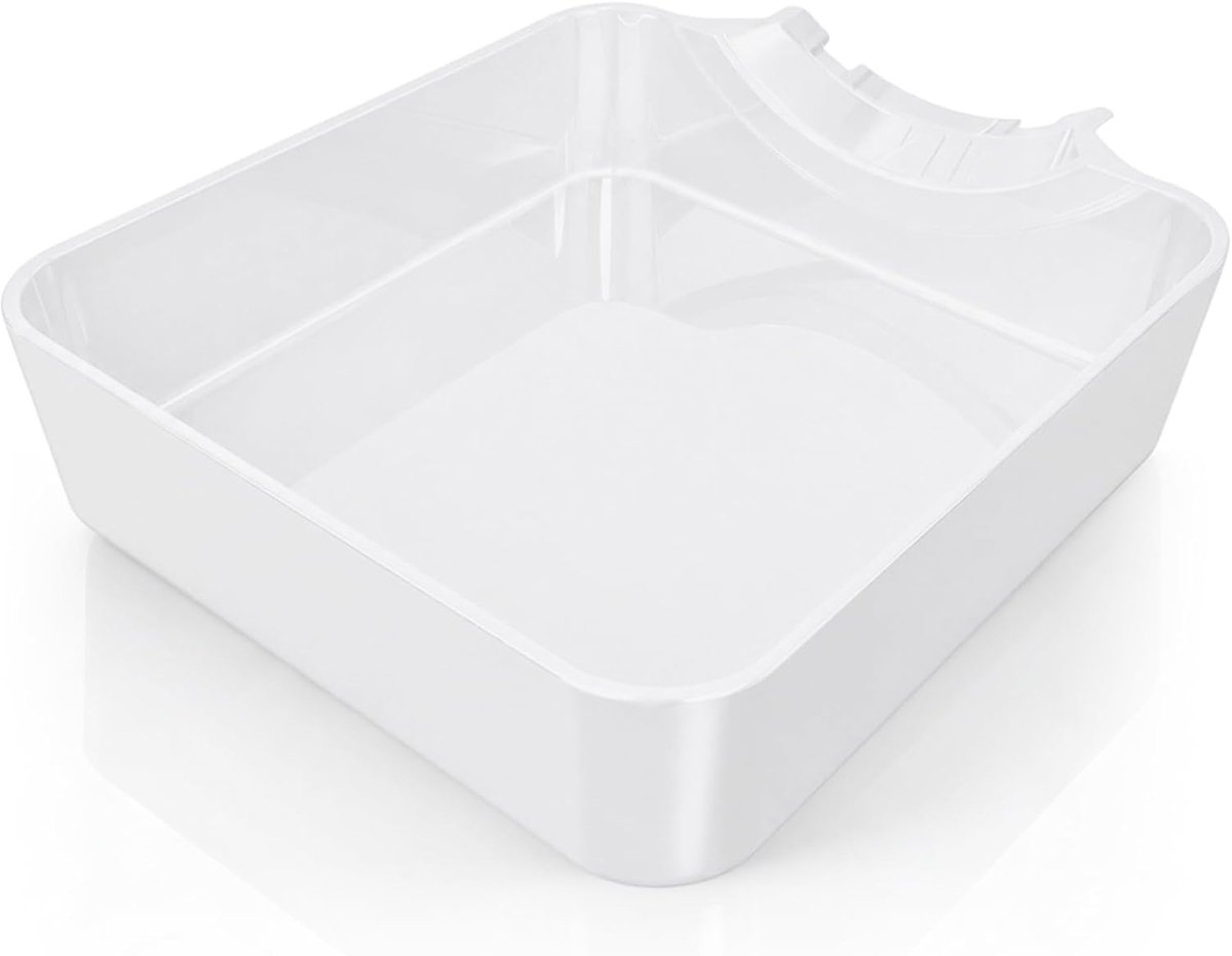 Wasmachine Lekbak - Wateropvangbak voor Wasmachine - Robuust ABS - Laag Profiel - Ter Bescherming tegen Lekkage - Wit