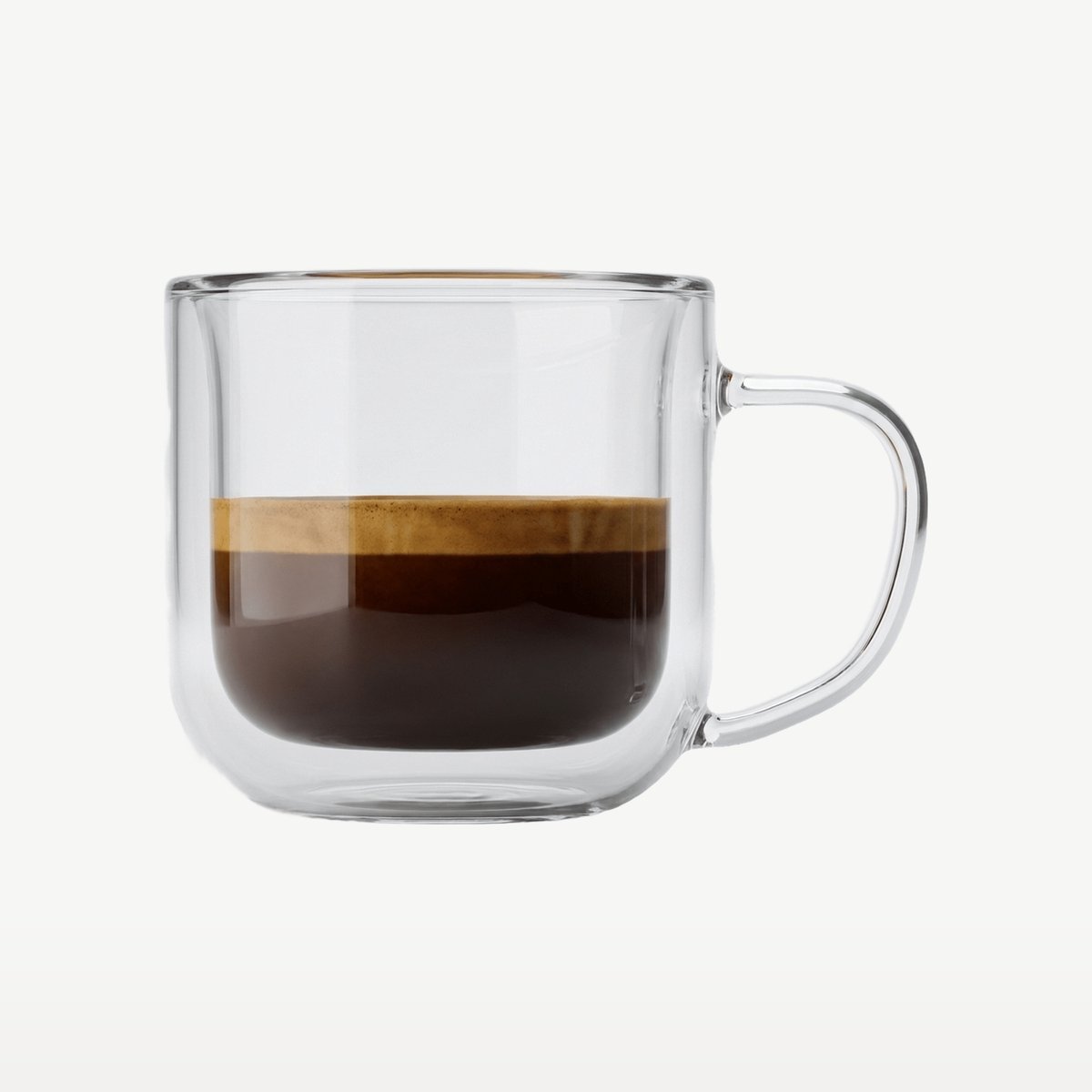 Luigi Bormioli Thermic Glass Espressoglazen Sublime 8,5 cl / 85 ml | Set van 2 Stuks | Koffieglazen voor Koffie en Thee | Borosilicaatglas