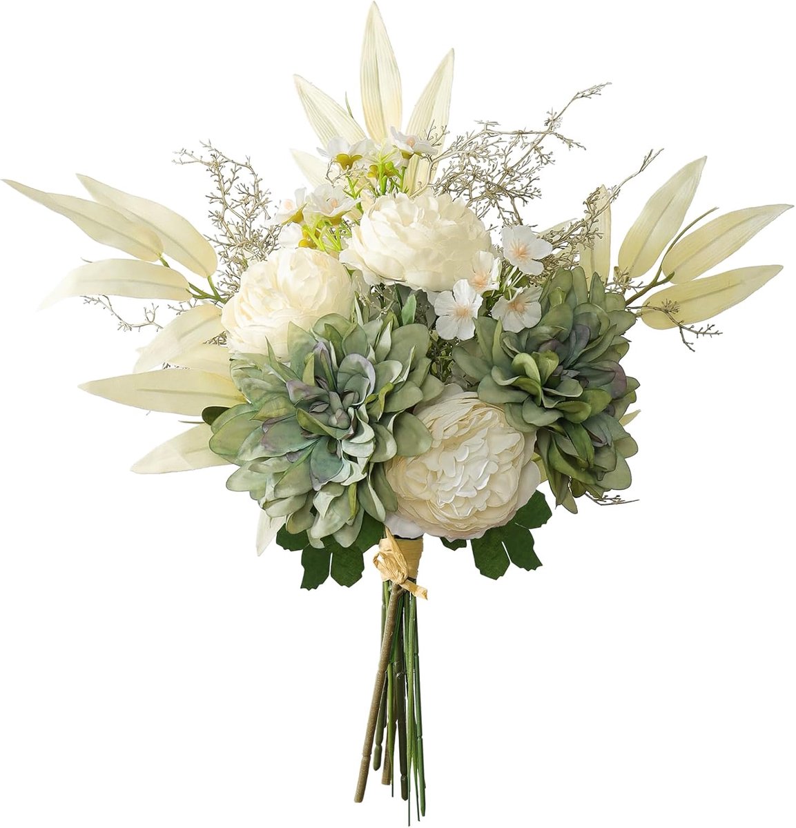 Kunstbloemen Zoals Echt Groene Dahlia's Decoratie Bloemen Namaakbloemstukken Bruiloftsboeket Kunstbloemen voor Tafeldecoraties