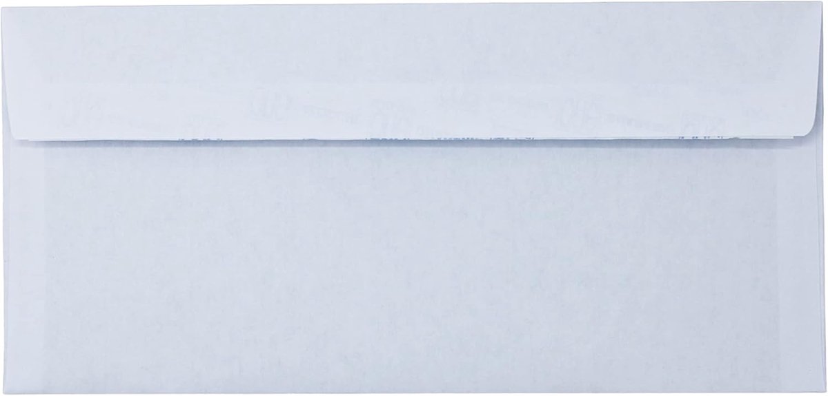 Enveloppen kleur wit set 25 enveloppen formaat 23 x 11 cm (DL)