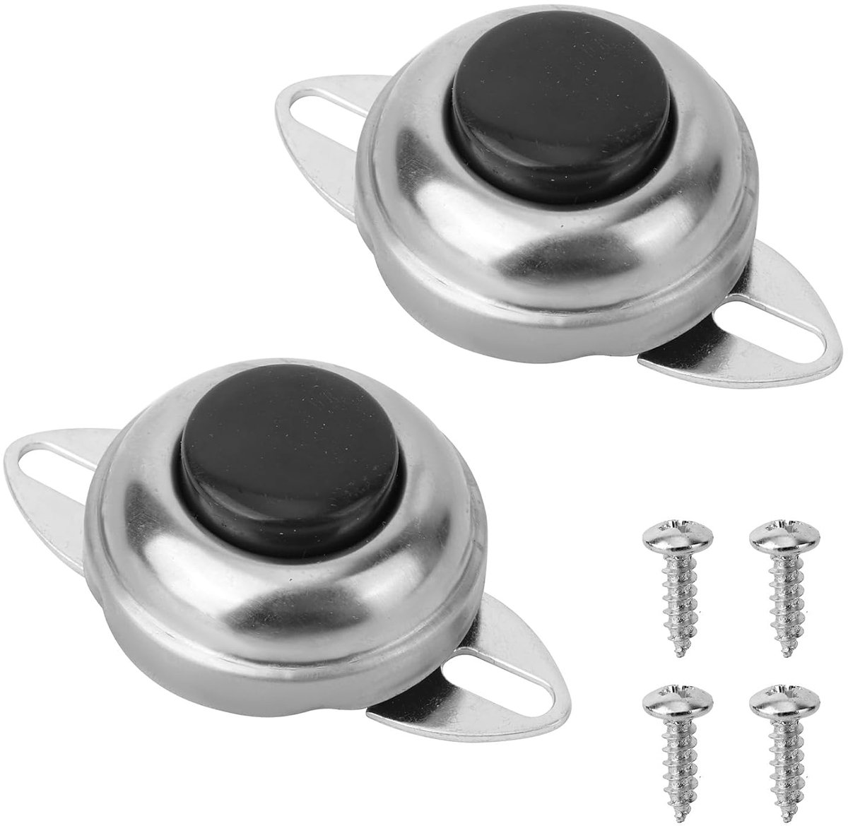 2st 12V Claxonknop, Universele Inbouw Autoclaxonknop met Schroeven Eenvoudig Te Installeren voor Auto's Vrachtwagens Voertuigen en Meer