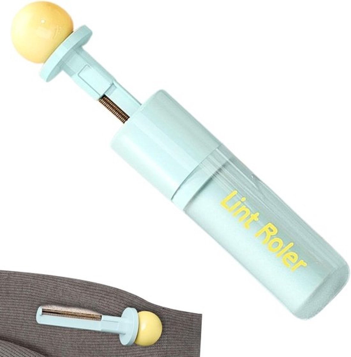 Pluisverwijderaar Roller - Kledingroller Stof - Kleding Reinigen - 2-in-1 Systeem - 14.3 cm - Groen