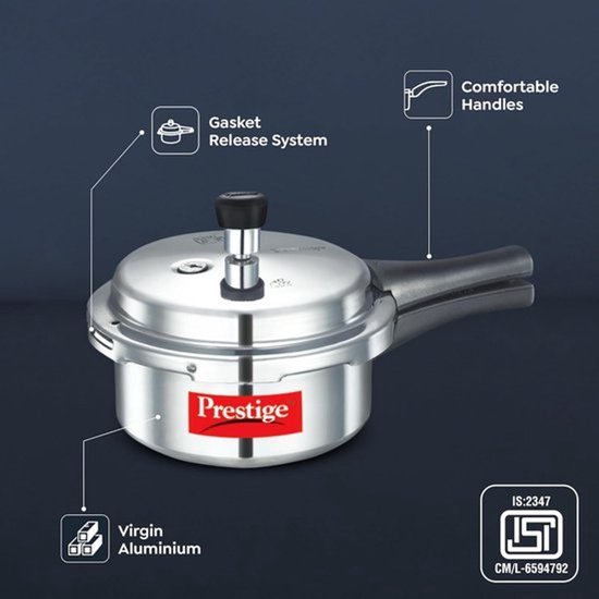 Grote Aluminium Externe Deksel Snelkookpan 16 Liter — afbeelding 2