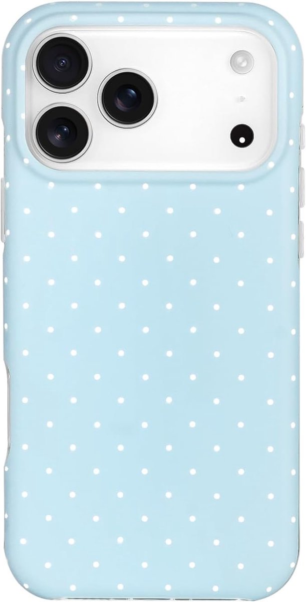 Hoes voor mobiele telefoon voor iPhone 17 Pro Max met polka dot, schattig stippenpatroon in fris design, case voor vrouwen en meisjes, zachte TPU stootvaste beschermhoes, bumper, esthetische