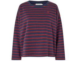 Lollys Laundry Demi - Sweater - Gestreept - Blauw - S
