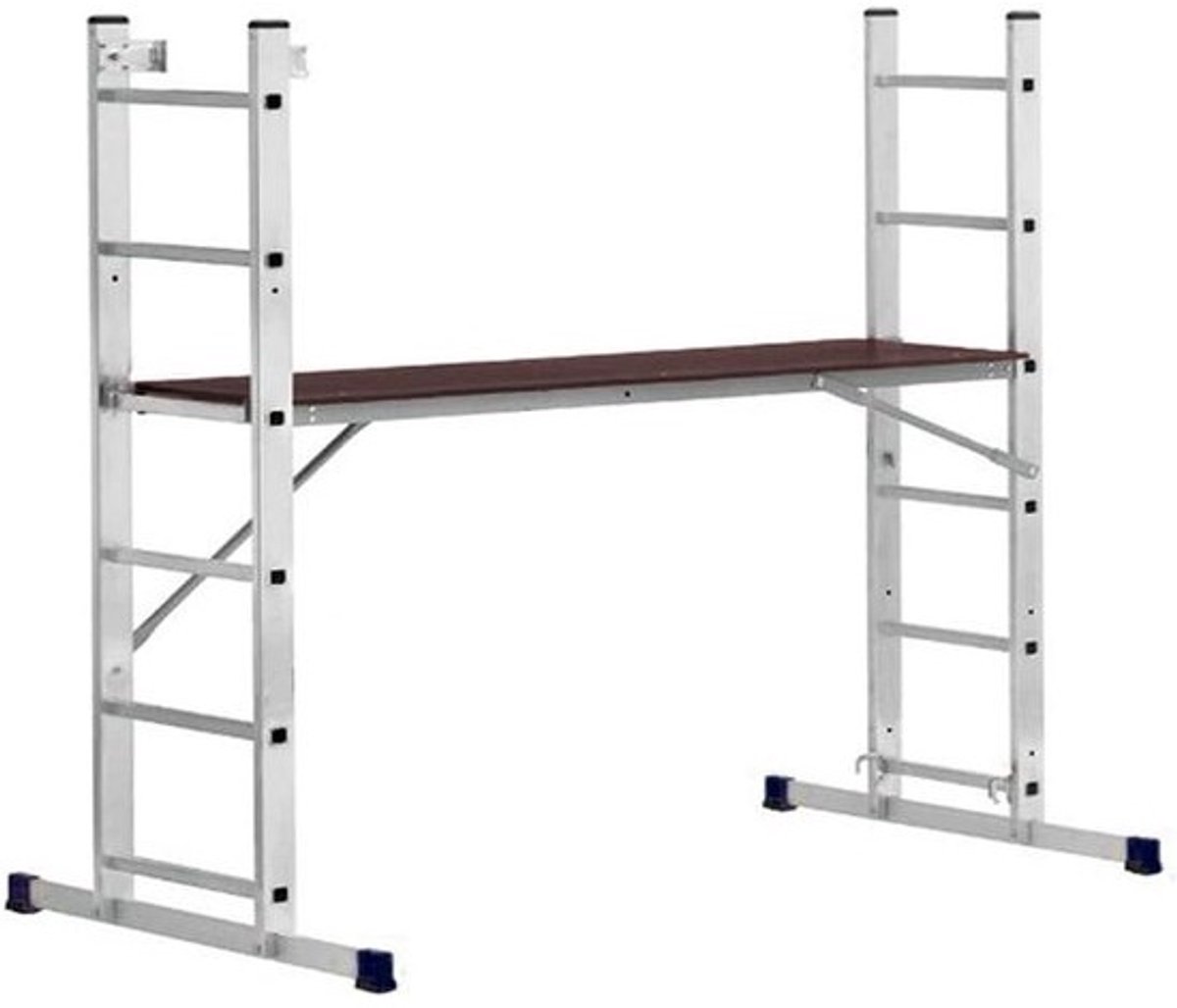 Werksteiger Aluminium - Steiger Ladder - Huis Klussen - Lichtgewicht Ontwerp - 150 kg Belastbaar - Aluminium
