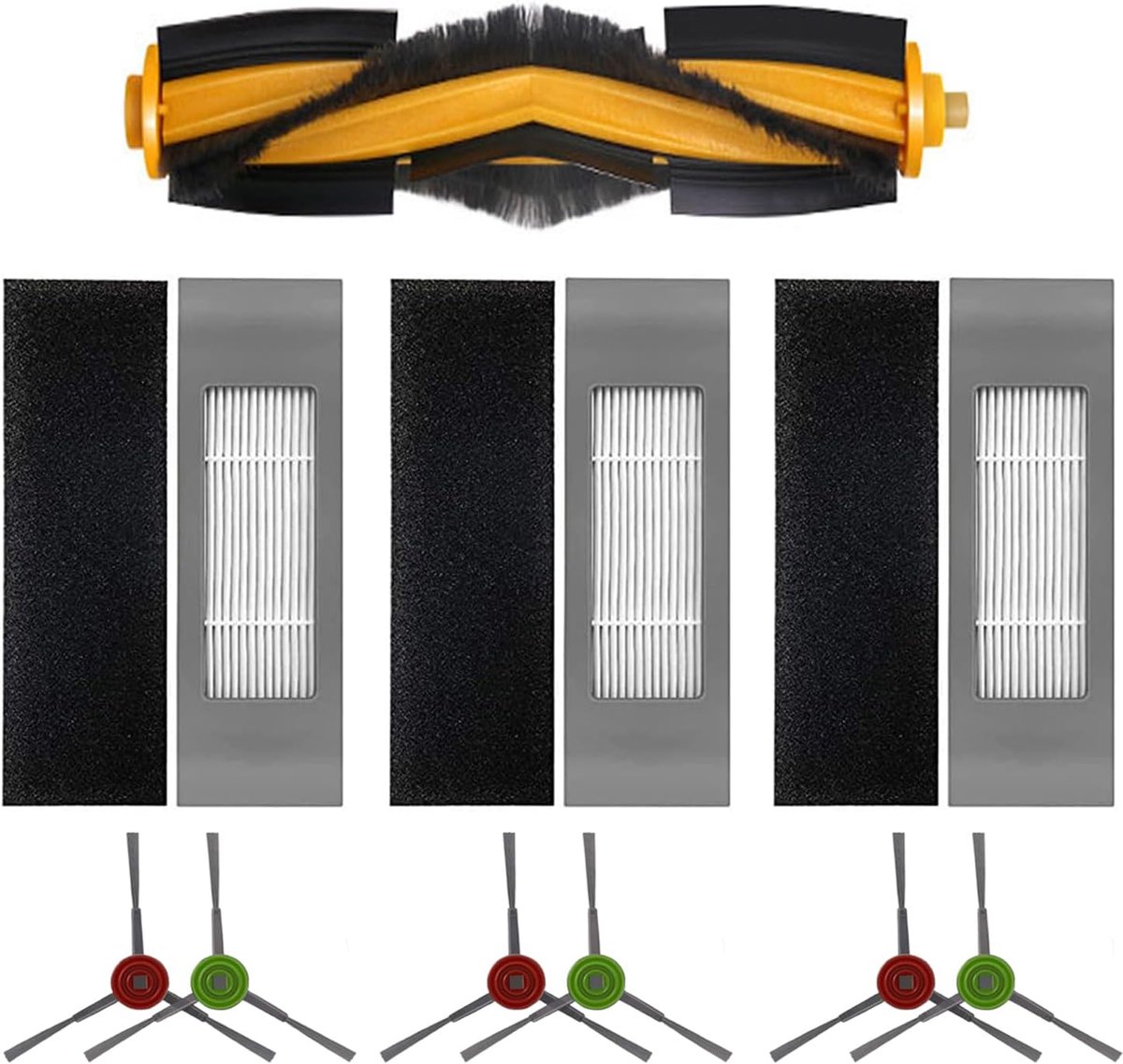 Accessoireset voor Yeedi Vac 2 Pro, Vac Max, Vac Hybrid, Vac Station voor Ecovacs N8/T5/DJ65/DX55, reserveset voor robotstofzuiger