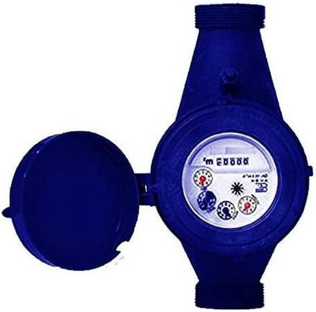 Watermeter - Water teller - Waterverbruik meten - Meervoudige straal - 25 mm - Rosa Roja