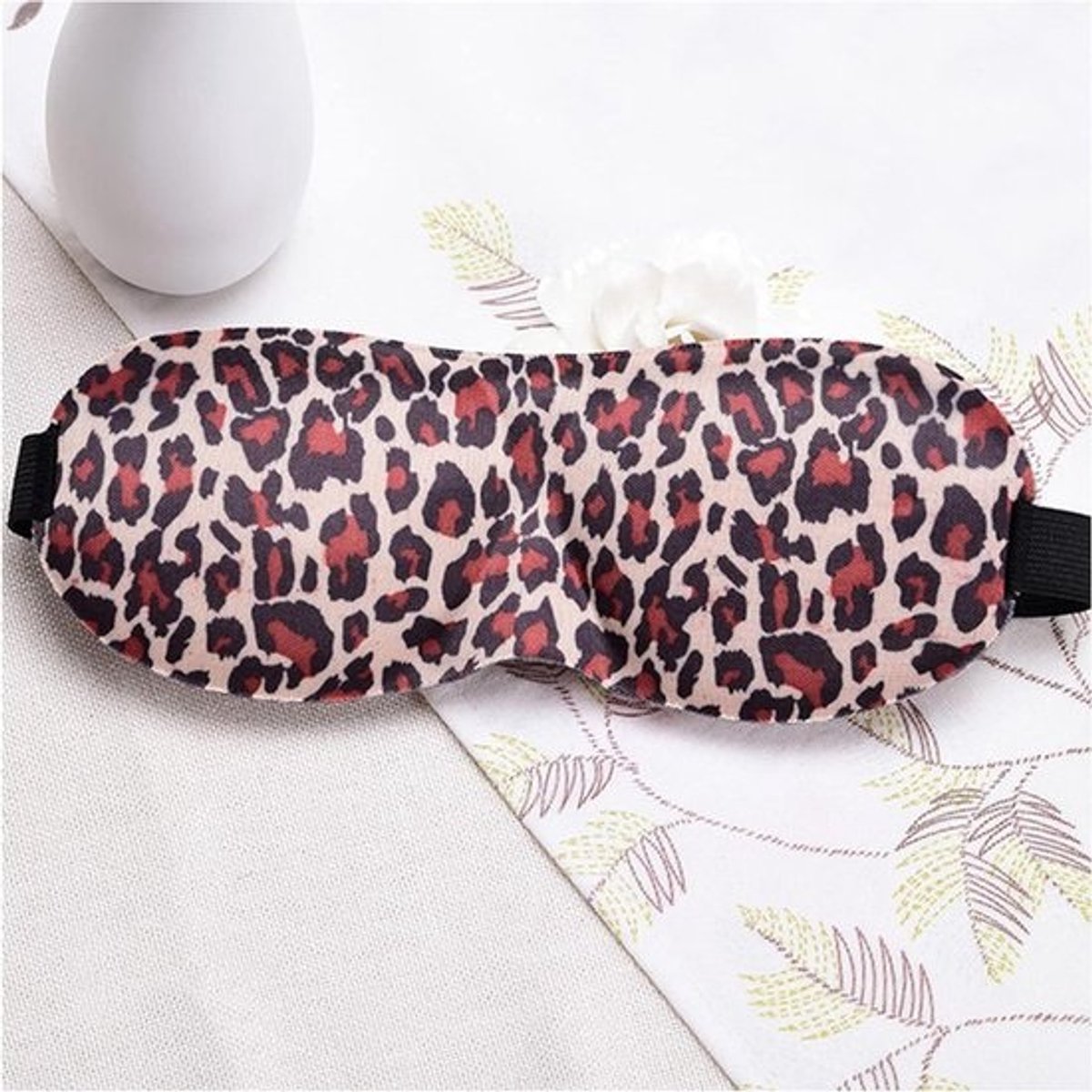 Slaapmasker - Oogmasker Blinddoek - Ontspannen Slapen - 3D Ergonomisch Ontwerp - Leopard print - N.v.t.