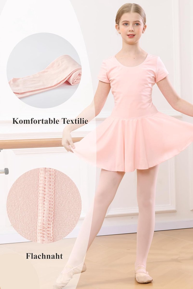 Danspanty's voor Meisjes, Ultra Zachte Overgangspanty's, 1/2 paar Danssokken voor Balletschool en Gymnastiek