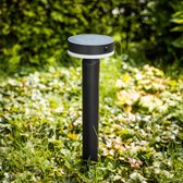 ZOLUNA Solar Priklamp Guus – Tuinverlichting met Bewegingssensor – Warm Wit 2700K – IP44 – Tot 400 Lumen – 24 Uur Brandtijd – USB Oplaadbaar