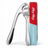 Premium Knoflookpers - Gemberpers - Duurzaam & Vaatwasserbestendig - Zilver - Roestvrij
