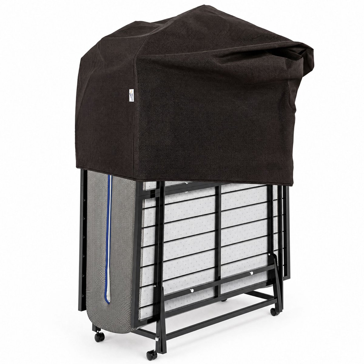 Best Life Opklapbed 90x200 - Logeerbed Inklapbaar - Vouwbed met Matras - 1 Persoons - Plooibed - Incl. Opberghoes Metalen bodem