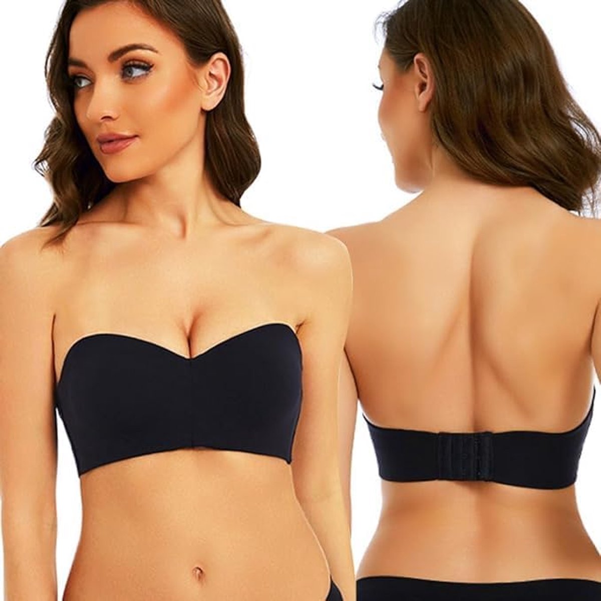 Push-upbeha voor dames, strapless push-up beha met voorgevormde cups voor avondjurken, baljurken