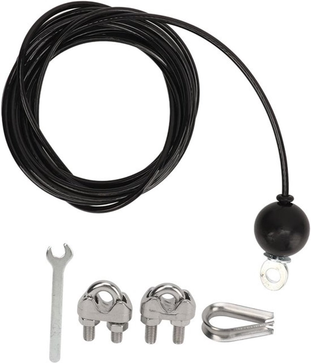 Kabel Optrekset voor Krachttraining Thuis – 5 Meter Heavy Duty Staalkabel voor Fitness Katrol