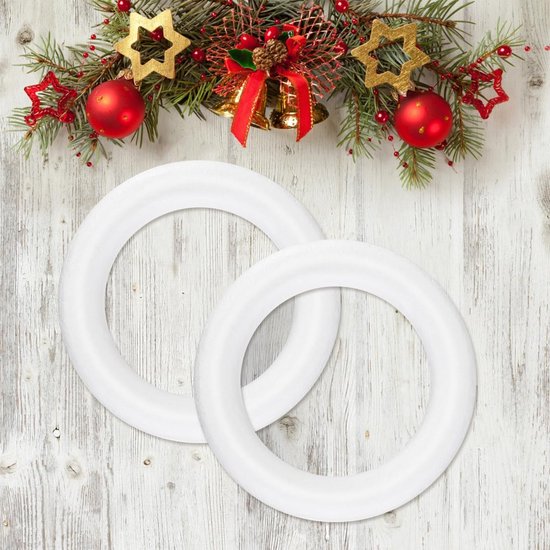 12 stuks kerstslingers, doe-het-zelf polystyreen vorm voor handwerk, decoraties en creatieve projecten, accessoires — afbeelding 5