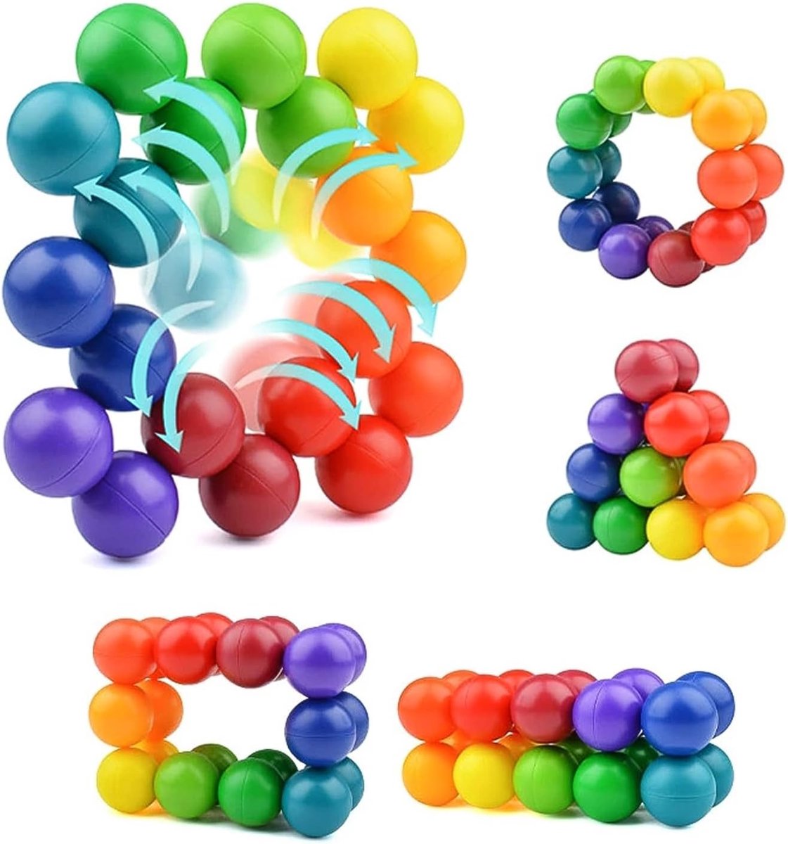 fidget speelgoed, puzzel bal 3D fidget bal, anti-stress bal voor jongeren en volwassenen, speelgoed voor autisme ADHD