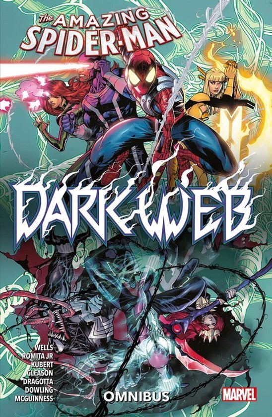 Amazing Spider-Man: Dark Web Omnibus met Spider-Man, Venom, en andere helden.