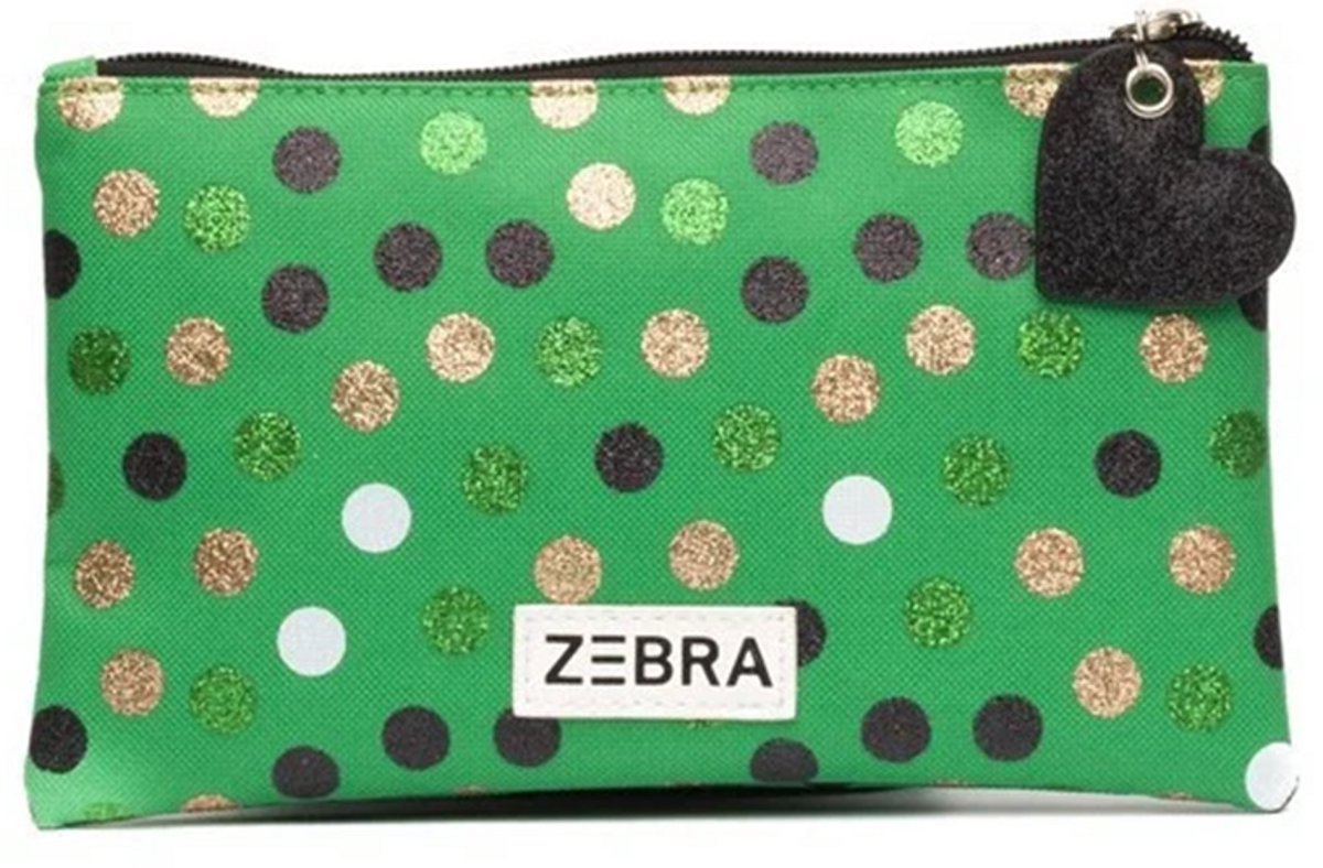 Zebra Trends Etui - Pencilcase Wild dots Green - toilettas