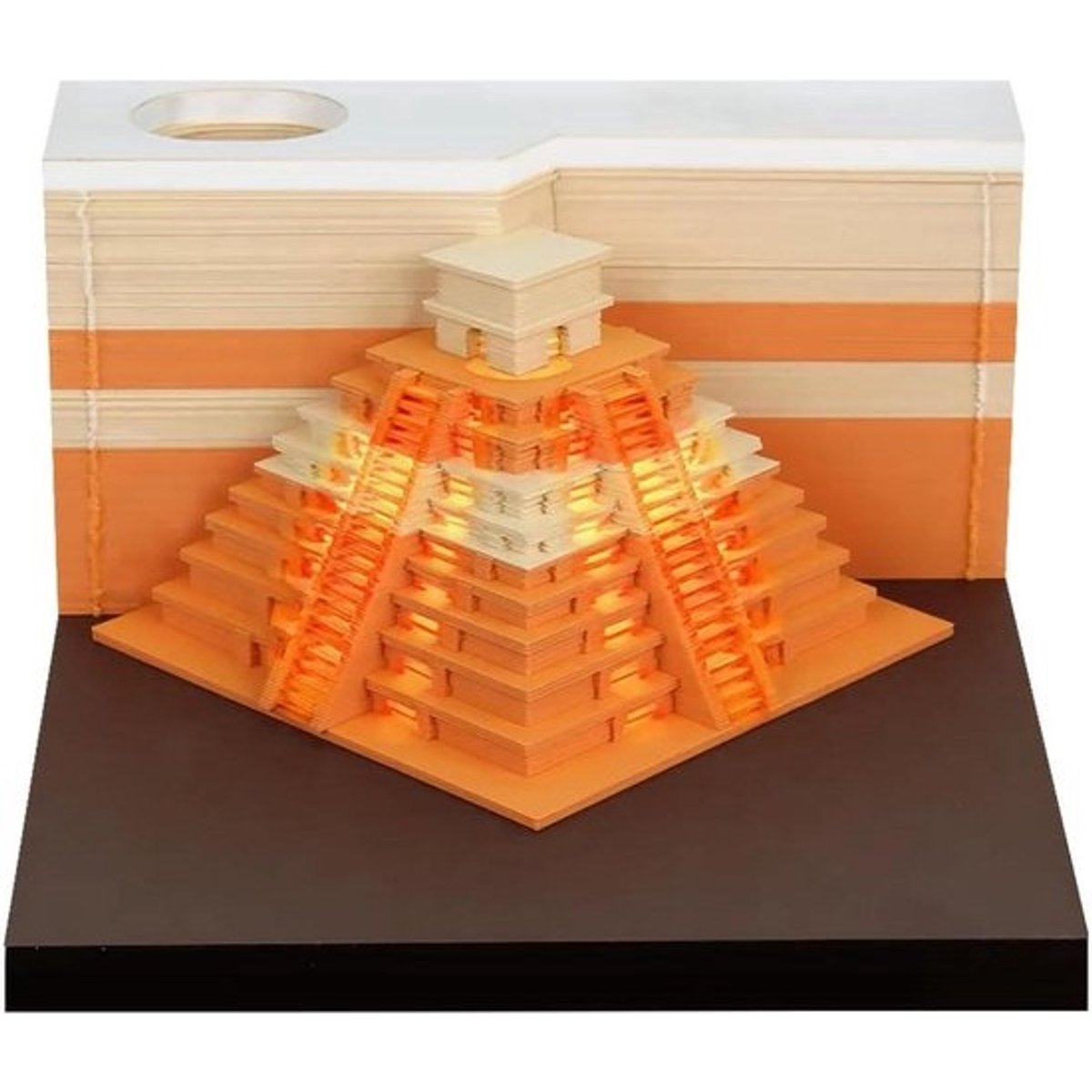 3D Memo Pad - Papier Carving Notepad - Bureau Decoratie - Gedetailleerde Scènes - 8.8x8.8x4.3cm - Multicolor
