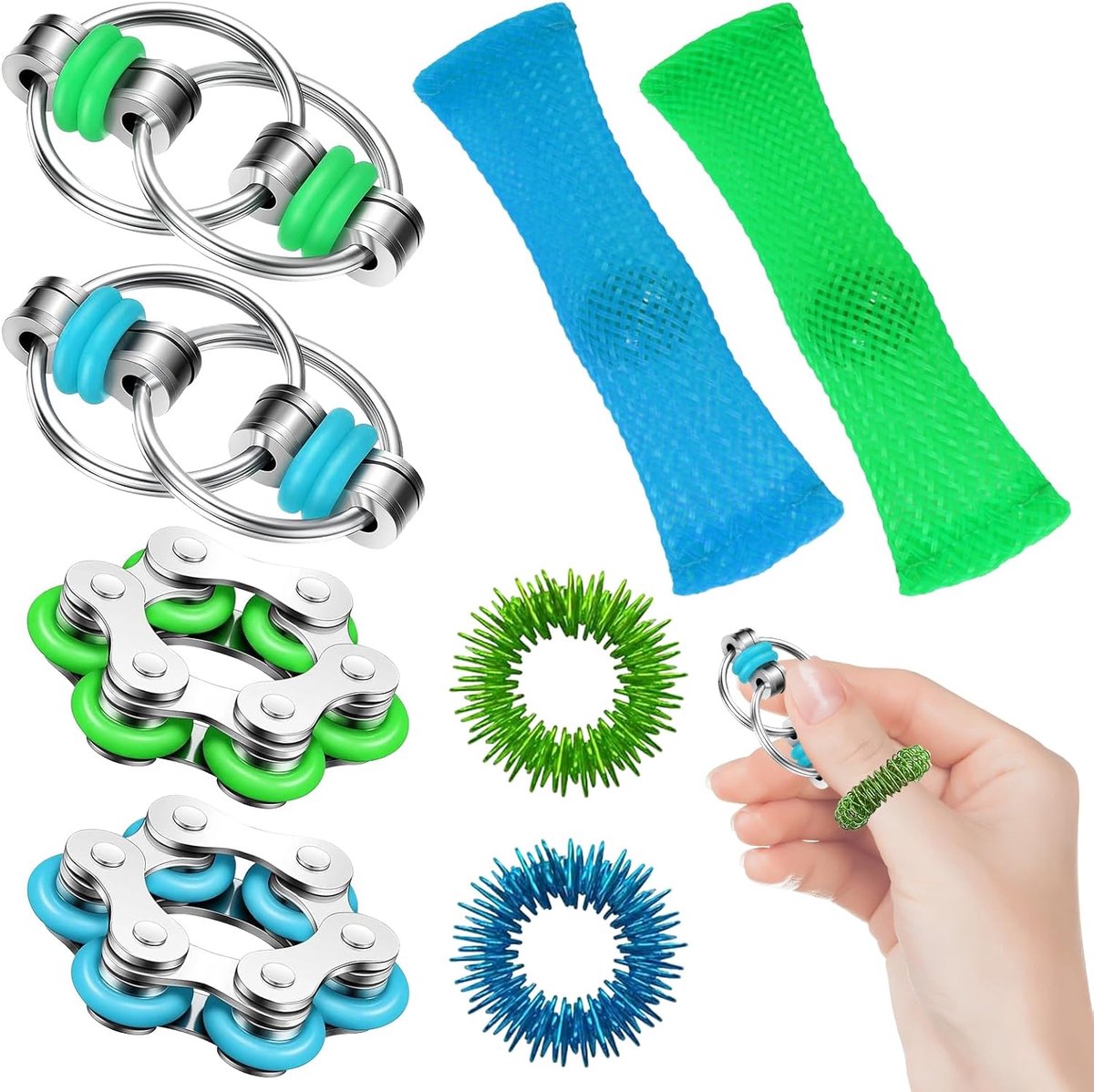 8 stuks antistress speelgoedset, Fidget Toys voor ADHD en Borderline