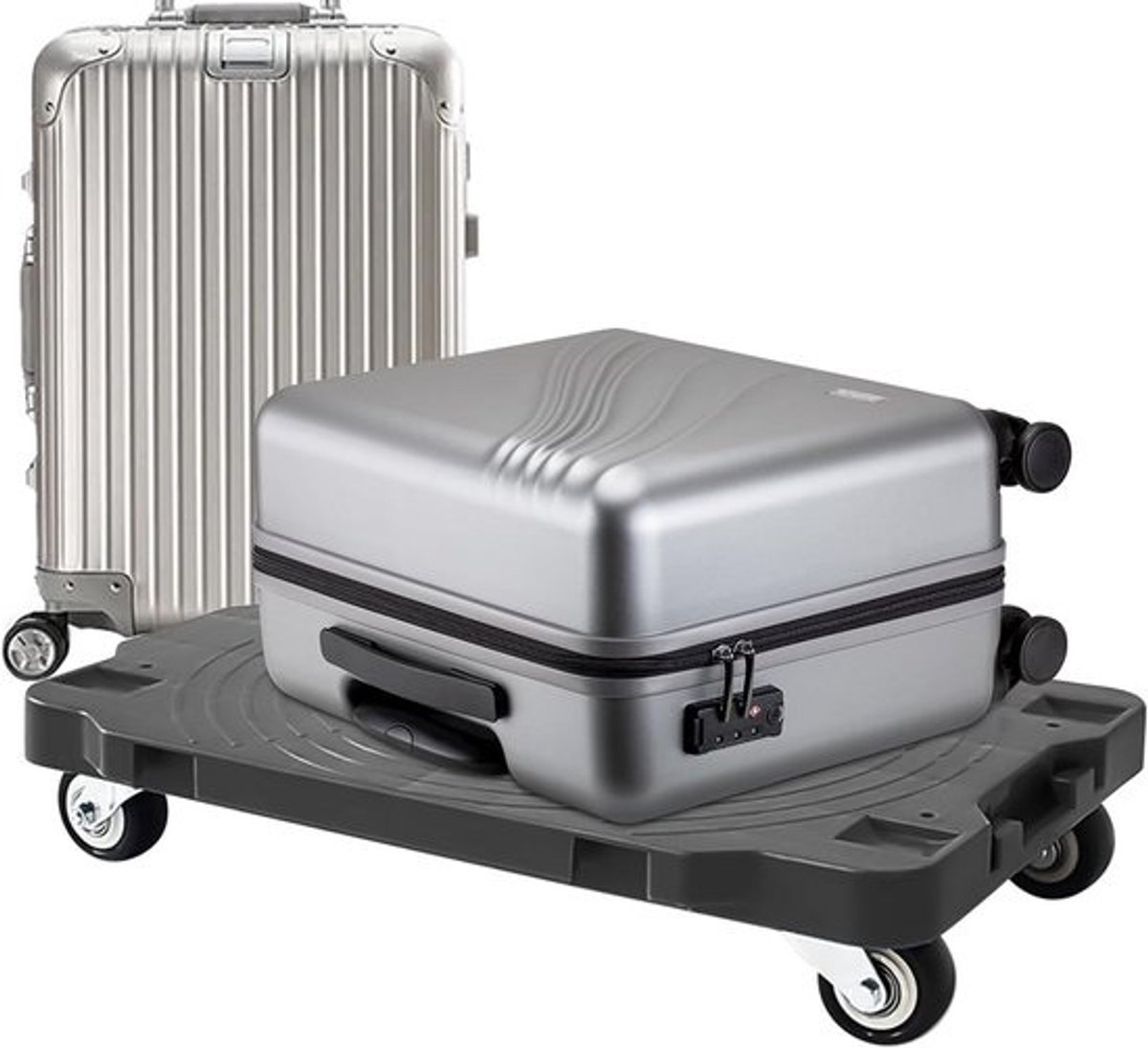 Meubelroller - Verhuiswagen Transportkar - Spullen Verplaatsen - Dubbele Lagers Wielen - 42x28x8 cm - Zwart