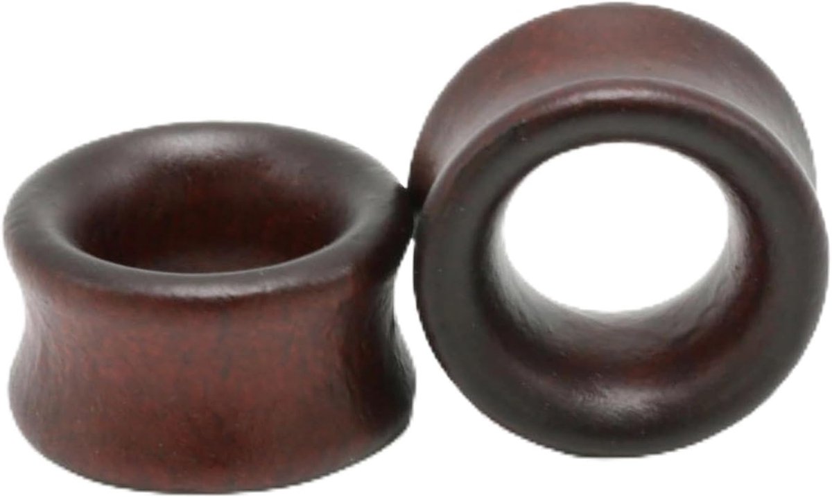 Hout Oormeters Vintage Houten Ring Body Piercings Gauge Oordoppen Tunnels 0g (8mm)