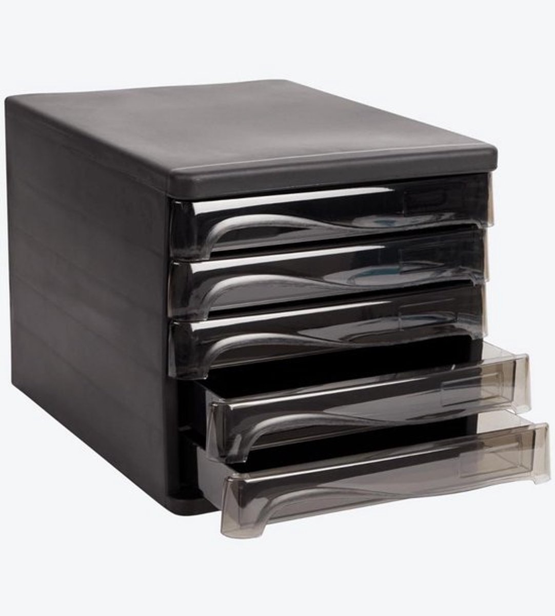 Bureau Organizer - Opberger A4 - Bureau Opruimen - Stijlvol Minimalistisch Design - 33x24x26 cm - Zwart Glanzend