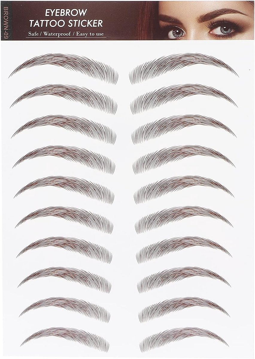 Dailygoods- Wenkbrauw Sticker Professionele Waterdichte Tattoo Sticker - Make-Up Tool - Duurzaam - Voor Vrouwen - Perfecte After-Sales Service - Wenkb