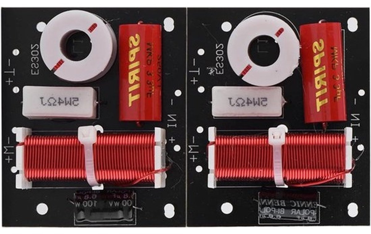 Luidspreker Frequentieverdelers - Audiomodule Crossovers - Hifi Geluid Verbeteren - Dubbele Frequentieverdeling - 2 Stuks - Groen